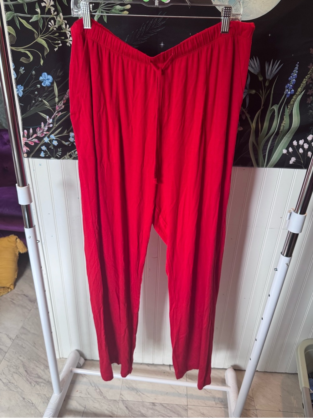 Auden Red Elastic Waist Sleep Pants